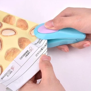 Mini Máquina Seladora a Pilha Colorida Com Imã de Geladeira Pratica e Rápida em Oferta na Shopee