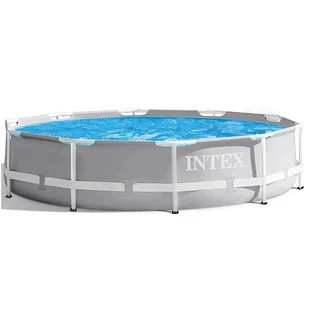Piscina Intex 5000 Litros estrutural armação 3,05 m x 76 cm PRISM Cinza - Não é Mor Bestway 4485 4678 4800 5200 Litros