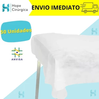 KIT Lençóis Descartável TNT Branco Maca 2,00x0,90 S/ Elástico PREMIUM em Oferta na Shopee