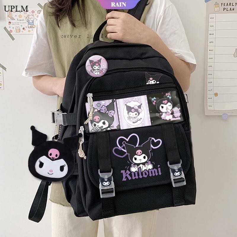 Prova D Gua Bolsa Escolar De Nylon Feminina Cinnamoroll Kuromi Pom