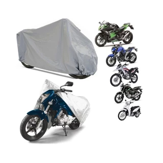 Capa De Cobrir Moto Sol  Chuva Poeira Impermeável Proteção 100% em Oferta na Shopee