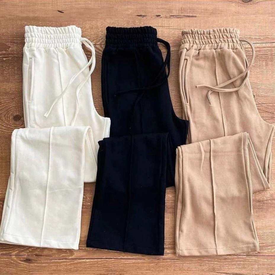 Calça Feminina Moletom Pantalona Moda Casual Elegante moda gringa Outono Inverno