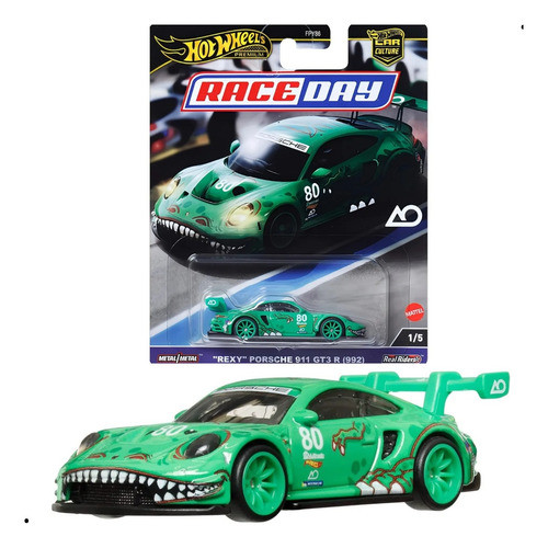 Carrinho Hot Wheels Rexy Porsche 911 Gt3 R Verde 1:64 | Shopee Brasil