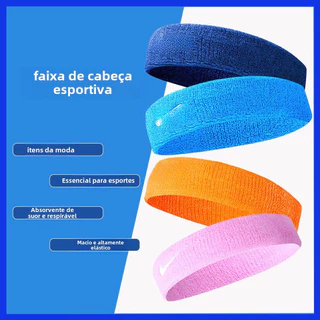 100 % Algodão Absorvente De Suor Esportes Bandana Respirável Basquete/Vôlei/Ioga/fitness/Corrida