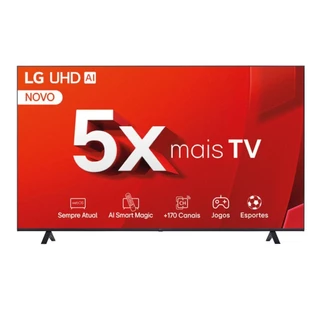 Smart TV LG 75" 75UT8050PSA LED 4K AI a5 Ger6 Alexa LG ThinQ AI