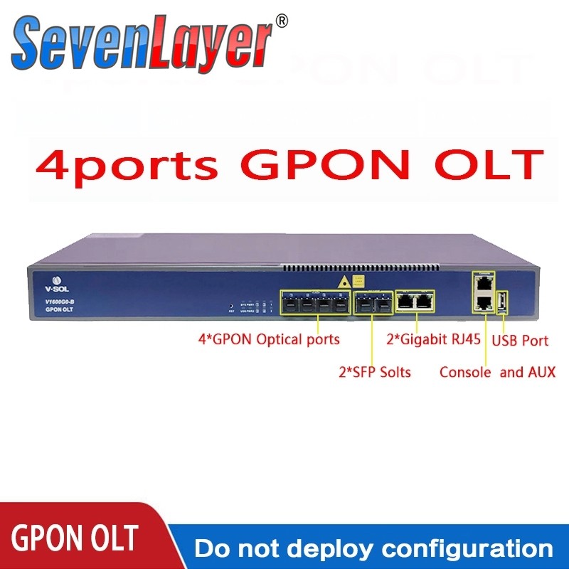 VSOL V1600G0 GPON OLT 4PON Portas 4 PON SFP Uplink Compatível ONU ONT ...