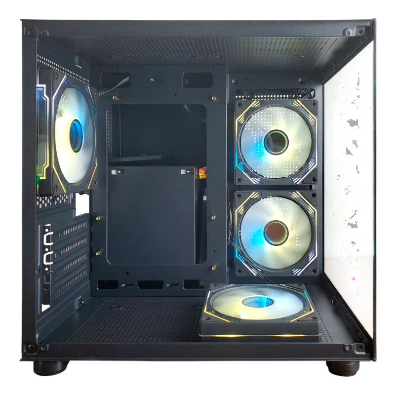 Gabinete Aquário Gamer RGB Hayom 4 fans Inclusas - GB1796 | Shopee