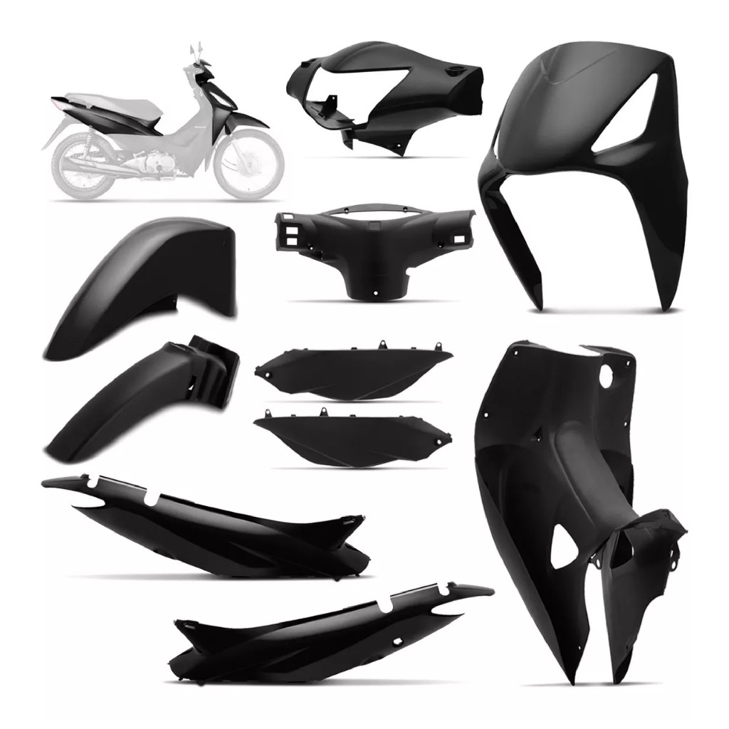 Conjunto Completo de Carenagem para Honda Biz 125 - 2006-2010
