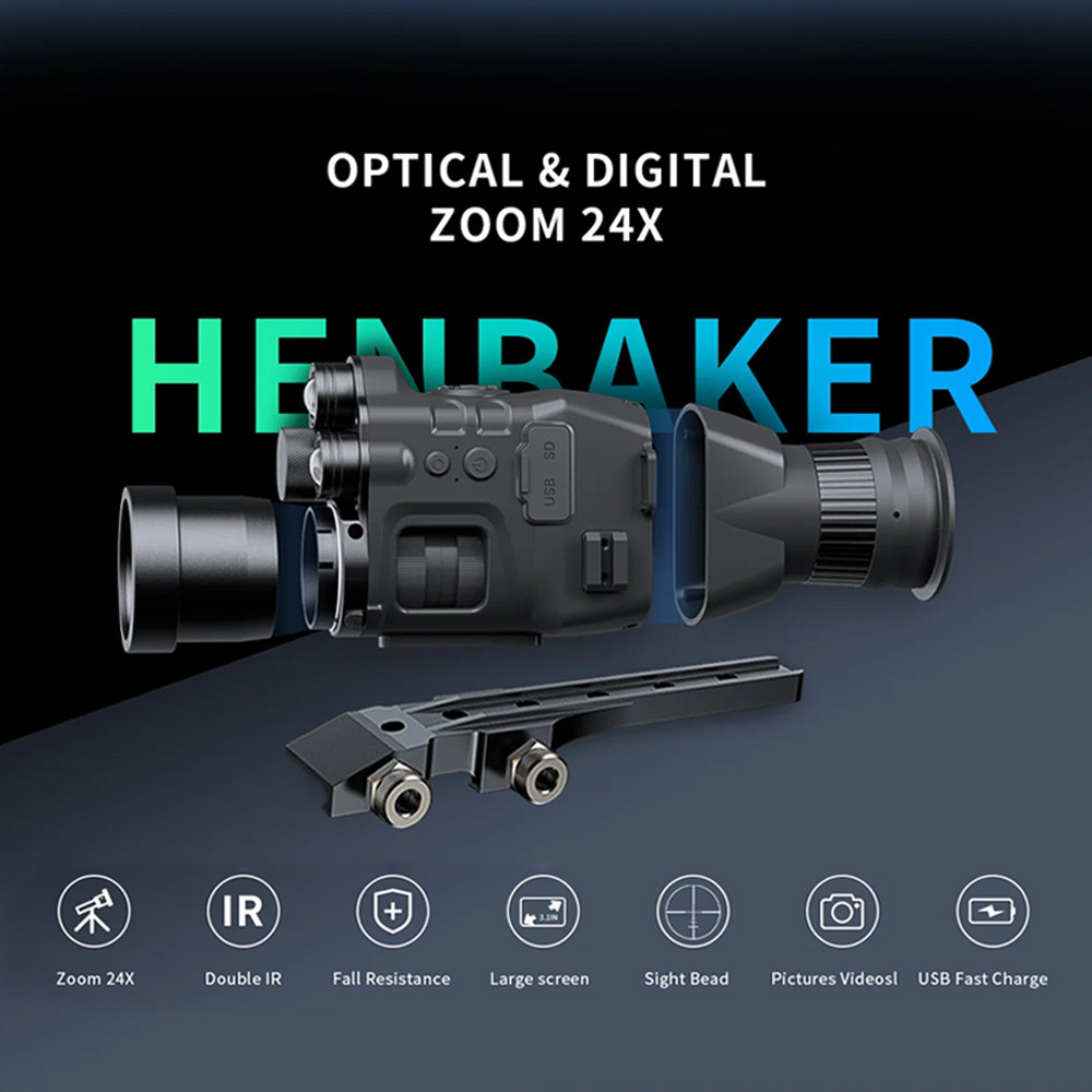 Henbaker CY789 Visão Noturna Escopo Infravermelho Caça Câmera Monocular ...