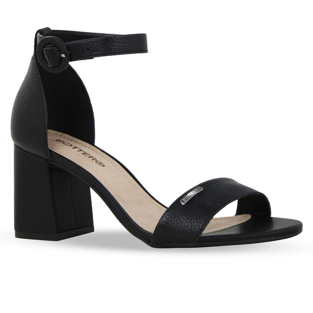 SANDÁLIA FEMININA BOTTERO 362501 EM COURO SALTO BLOCO 7 CM | Shopee Brasil