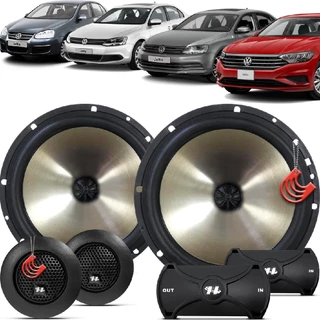 Kit Alto Falantes Dianteiros Volkswagen Jetta 2007 até 2022 - Hurricane Platino Duas Vias 320w em Oferta na Shopee