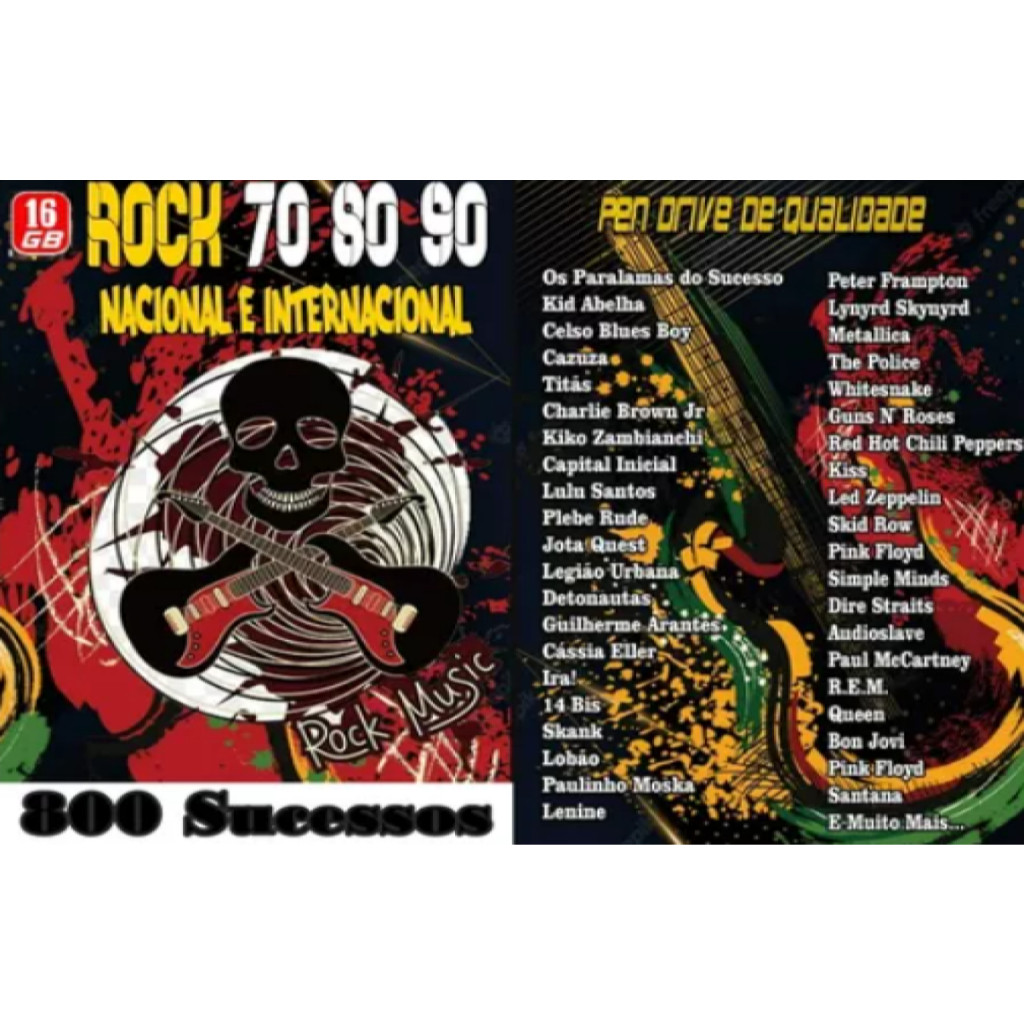 pen drive de rock | Shopee Brasil