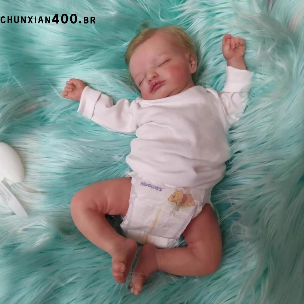 Bebe Reborn Boneca Renascida De 18 Polegadas Rosalie Lifelike Camadas ...