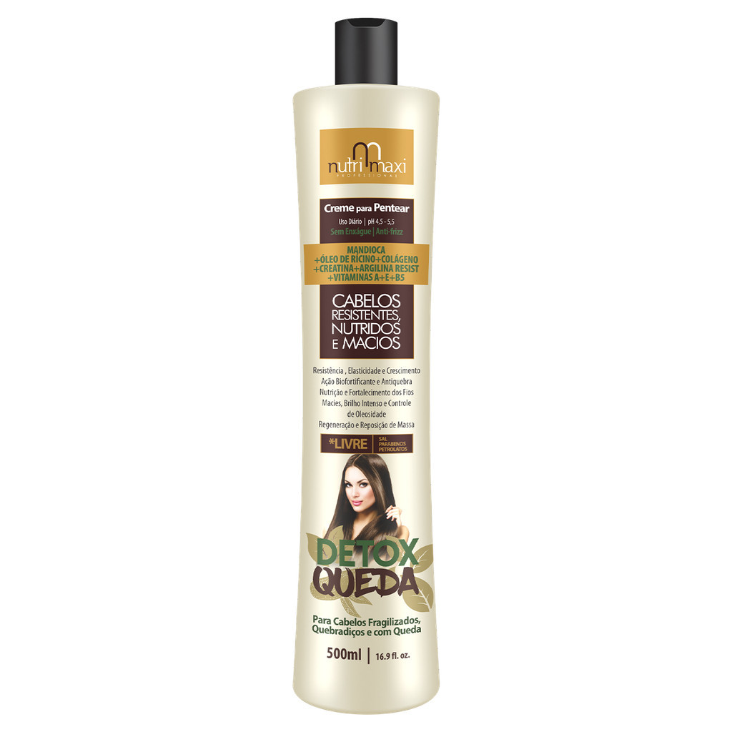 Creme de Pentear Nutrimaxi Óleo de Rícino + Óleo de Coco 1L