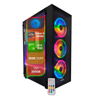 PC Gamer TOP Concórdia Processador Ryzen 5 4600G 16GB SSD 256GB Placa 1650 Fonte 600w em Oferta na Shopee