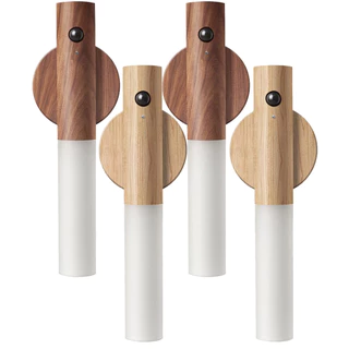 Kit 2 Luminária De Parede Cabeceira Cama Automática Decorativa Arandela Sem Fio