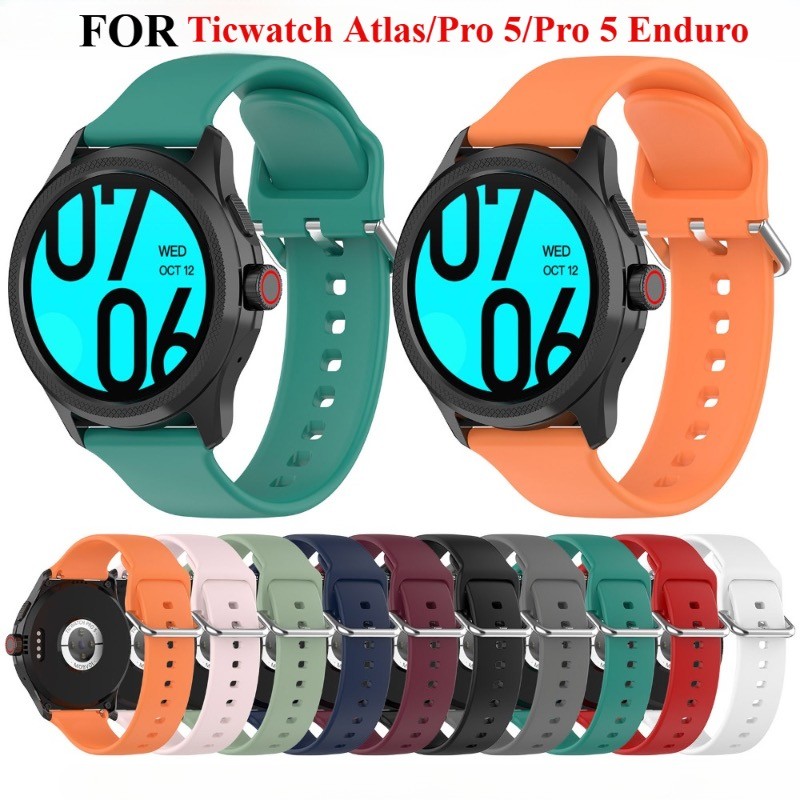 Pulseira Original Oficial De 24 Mm Para Ticwatch Pro 5 Enduro De Smartwatch Relógio Inteligente