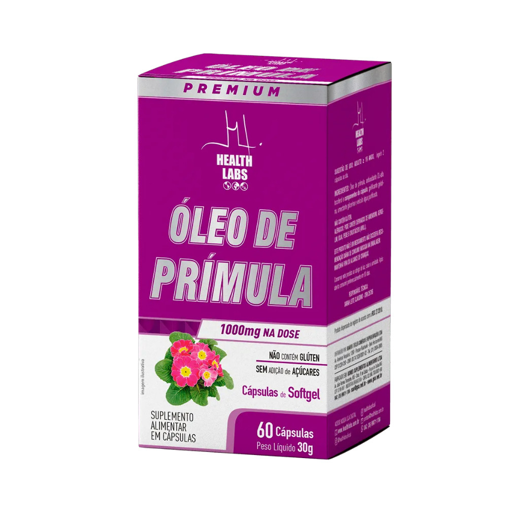Óleo De Primula 60 Cápsulas - Health Labs | Shopee Brasil