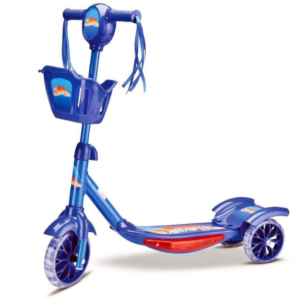 Patinete Infantil Meninos Heróis Com 3 Rodas Luz Som E Freio | Shopee ...
