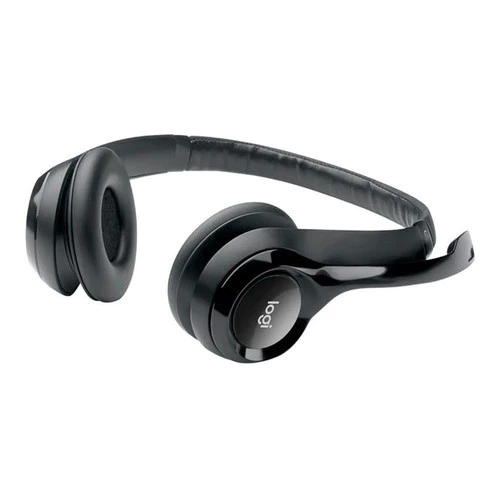 Fones De Ouvido Logitech H390 Pretos, Conexão Usb, Cor Preta