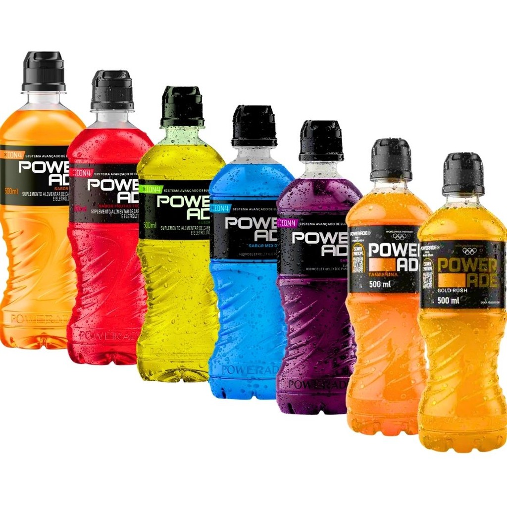 Isotônico Powerade 500ml Bebida Esportiva Suplemento Alimentar ...