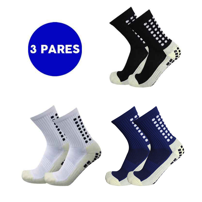 KIT 3 Meia Meias Esportivas Futebol Algodão Antiderrapantes De Alta Qualidade Enviar agora!!