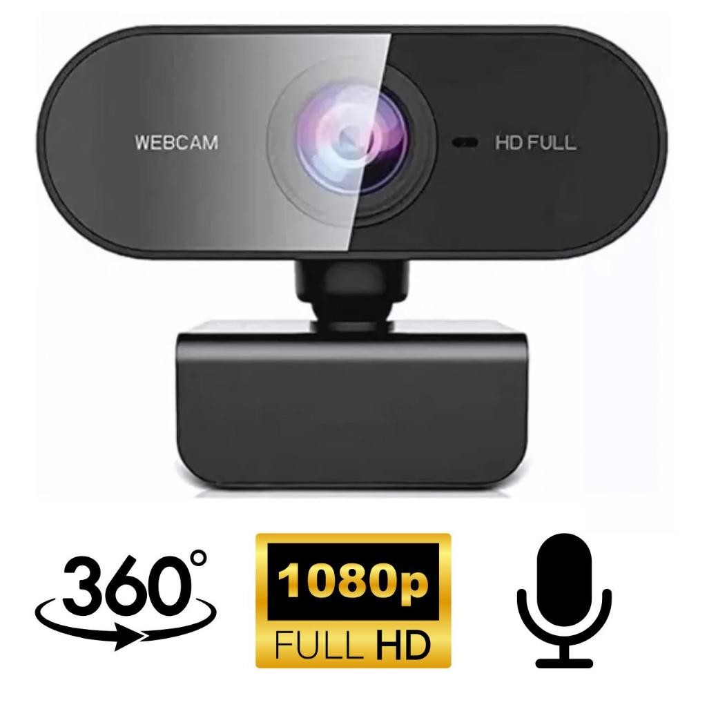Webcam Full Hd 1080p Microfone Pc Notebook Home Office Nova Pronta Entrega + NF-e
