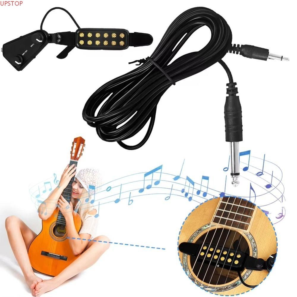 Captador De Guitarra Acústica UPSTOP , Volume Ajustável Com Buraco De ...
