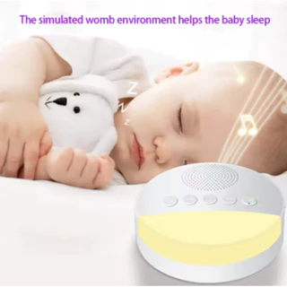Máquina de ruído branco para crianças, Sleep Sound Player, temporizador de luz noturna, USB recarregável, desligamento em Oferta na Shopee