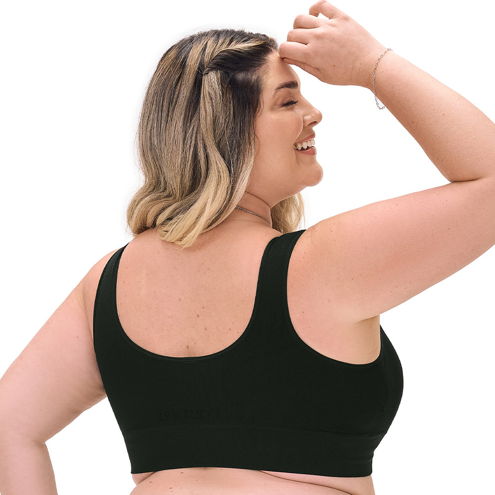 Sutiã Zee Rucci Plus Size Bojo Removivel e fecho Frontal Alças