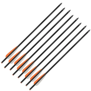 08un. Flechas em Carbono Mankung MK-CA22 58cm 22" p/ balestra Crossbow