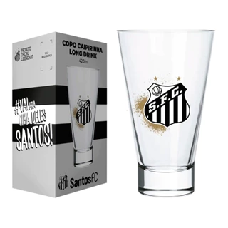 Copo de Caipirinha Long Drink Santos 420ml Licenciado