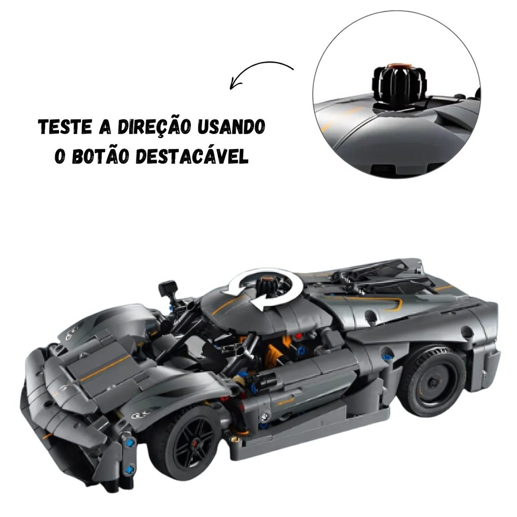 Lego Technic Koenigsegg Jesko Absolut Cinza 801 Peças 42173