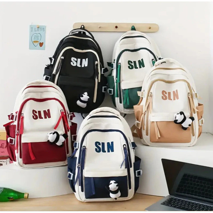 Mochila Escolar De Grande Capacidade Para Estudante Feminina Nylon Impermeavel alina