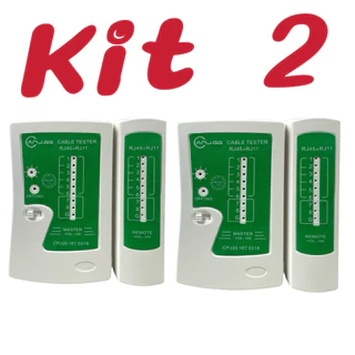 Kit 2 Testador De Cabos Lan Para Utp Rj11 Rj45 Ns468  marisa em Oferta na Shopee
