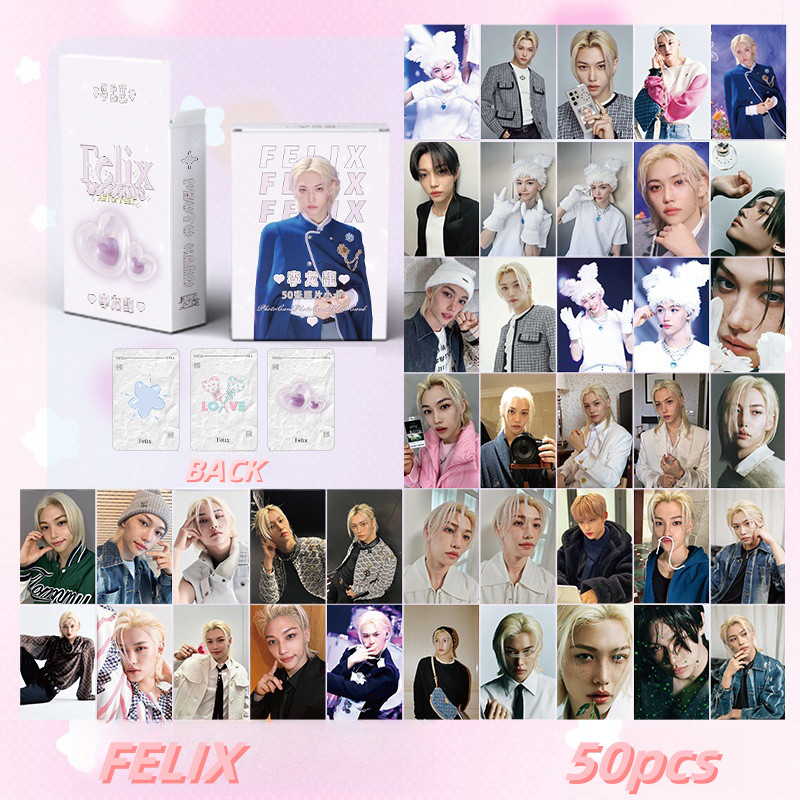 50-55pcs STRAY KIDS SKZ HOP Holográfico Laser Lomo Cartões 50-55pcs STRAY KIDS SKZ HOP Holográfico Laser Lomo Cartões