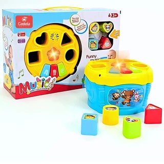 Brinquedo Tambor Didatico Musical Interativo Infanil Castela
