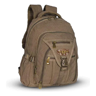 Mochila Com Alça Kvn Mochila Lona Kvn Ja9606 Keuven Cor Cáqui