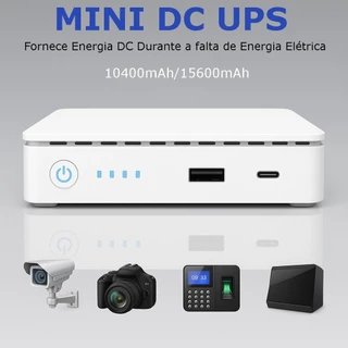 Mini Nobreak Ups 35w Usb Type-c Poe Roteador Wifi Emergência Energia Bateria Carregamento Modens