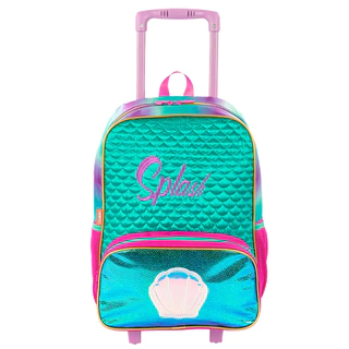 Mochila De Rodinha Escolar infantil Mermaid Sestini em Oferta na Shopee