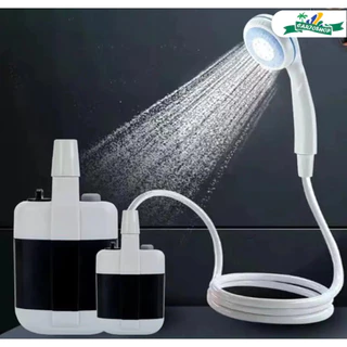 Chuveiro portátil recarregável para Camping e praia ao ar livre com 3 modos de iluminação