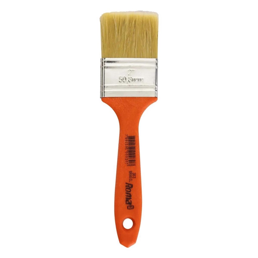 Pincel Trincha 2 Polegada Roma 303 Madeira | Shopee Brasil