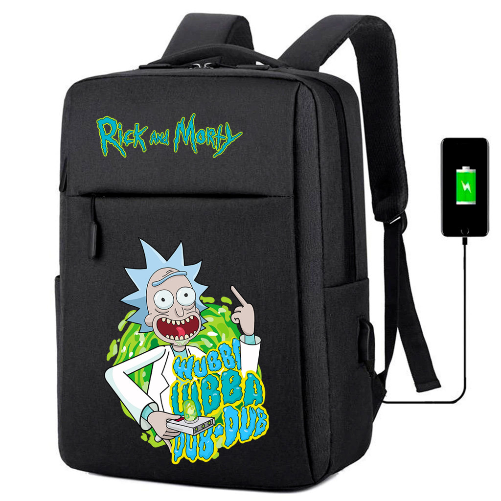 Mochila USB Infantil Avulsa Escolar Estampa Morty Desenho Infantil ...