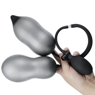 Plugue Anal Inflável Expansível Bomba De Vibrador Dilatador Bdsm Brinquedo Sexual Gay SEXY