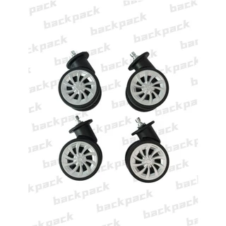 Acessórios de mala Rodas Rodas universais pretas Rotação de 360 ​​graus CODIGO:2244 em Oferta na Shopee