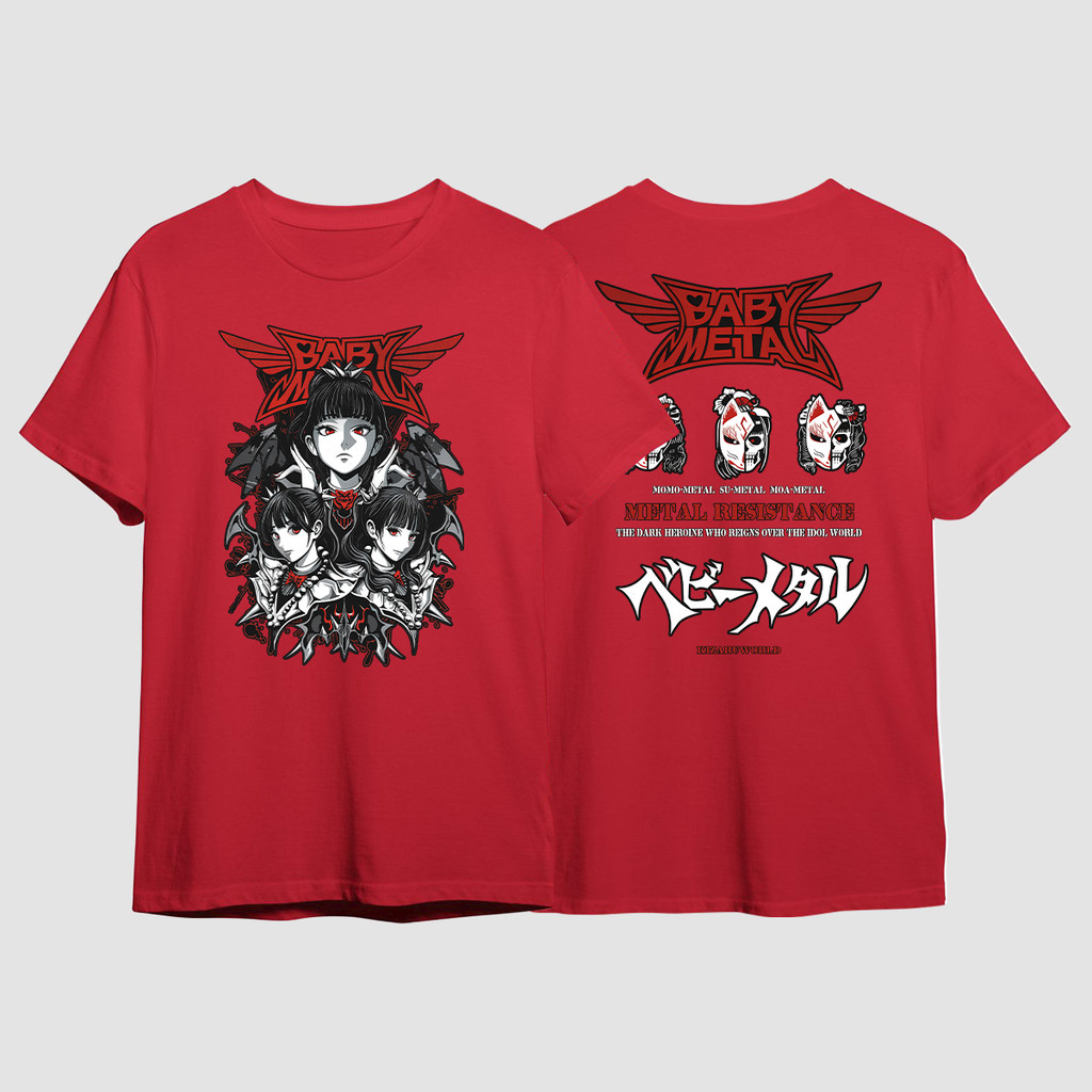 Camiseta Babymetal Show Brasil Word Tour Resistance Japonesas