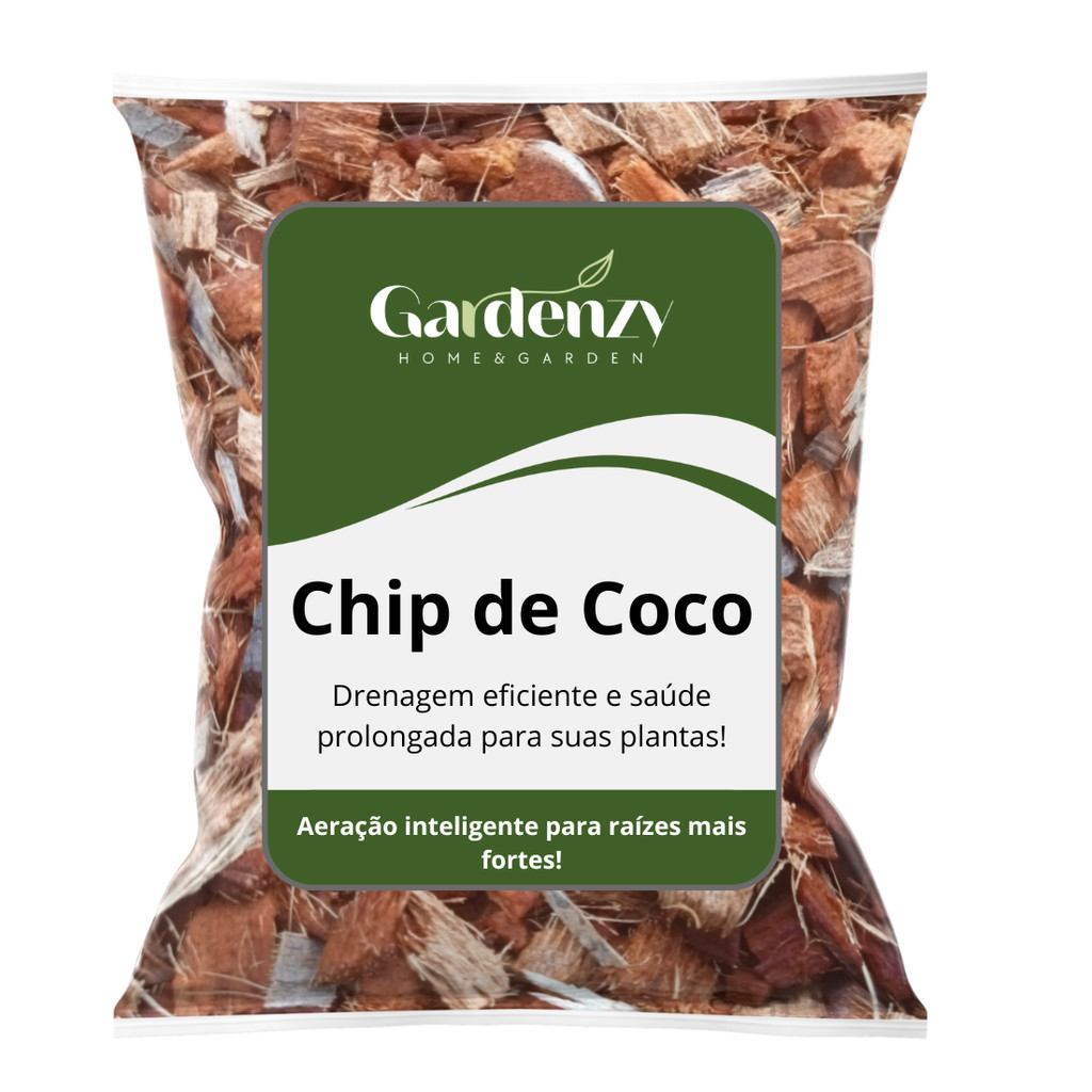 Chip de Coco para Substrato de Orquídeas, Rosa do Deserto, Cactos