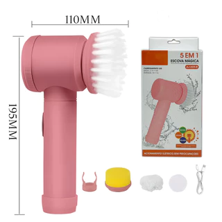 Escova Elétrica de Limpeza 5 em 1 Sem Fio Limpador Multiuso Prático Com   MARISA em Oferta na Shopee