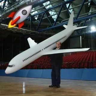 Grande Avião De Espuma De Arremesso Aviões Infláveis Aeronaves Infla Brinquedo Ao Ar Livre Para Crianças Menino Aniversá