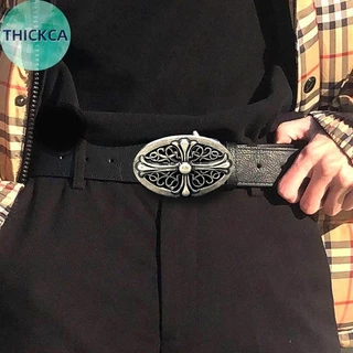 thickca Retro Cruz Fivela Em Relevo Cinto Masculino Y2k Punk Cintura Boate Calças Decorativo Para Jeans Acessórios br